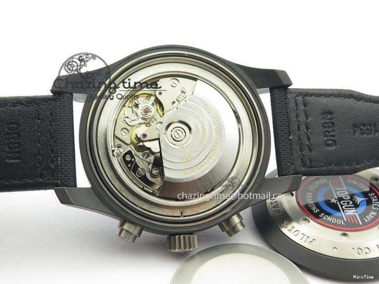 MIROTIME 0706 Pilot Chrono IW388003 Real Ceramic V6F 1:1 Best Edition On Black Nylon Strap A StreetReady 7284